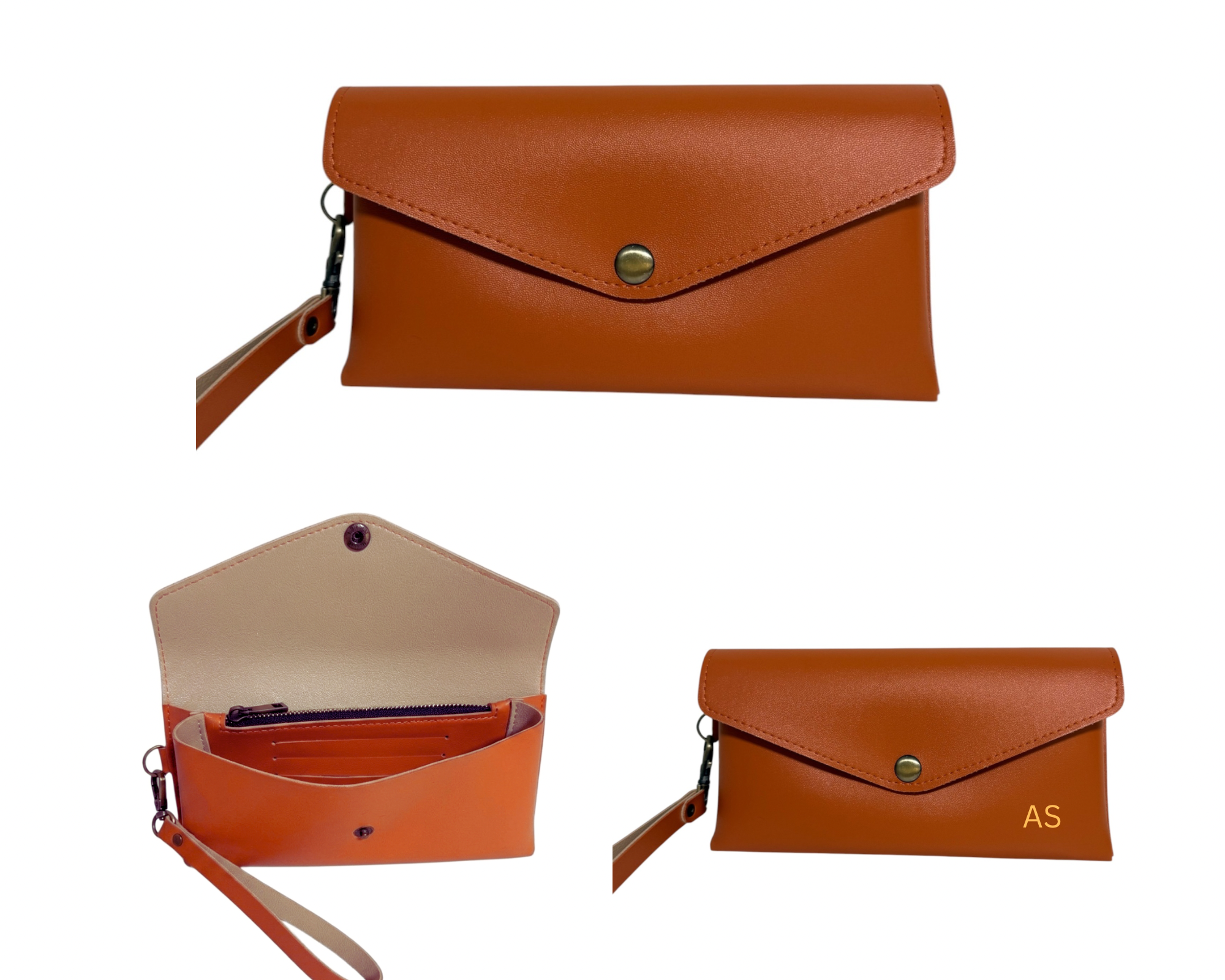 Two-Tone Envelope Wristlet Wallet