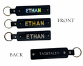 3D Custom Name Leather Keychain