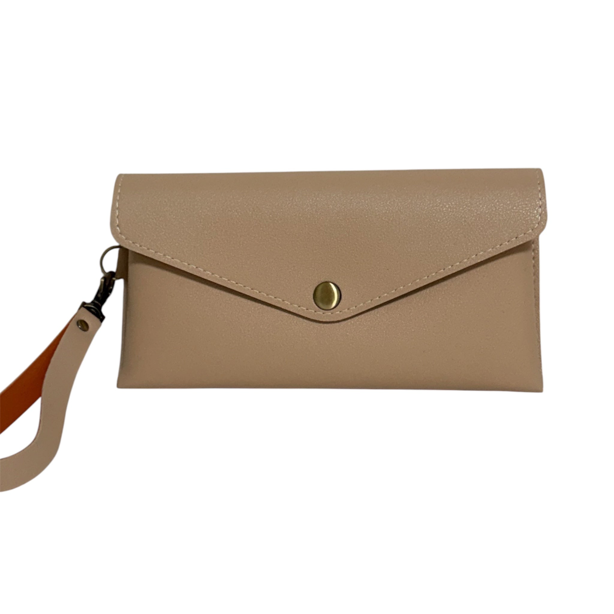 Two-Tone Envelope Wristlet Wallet