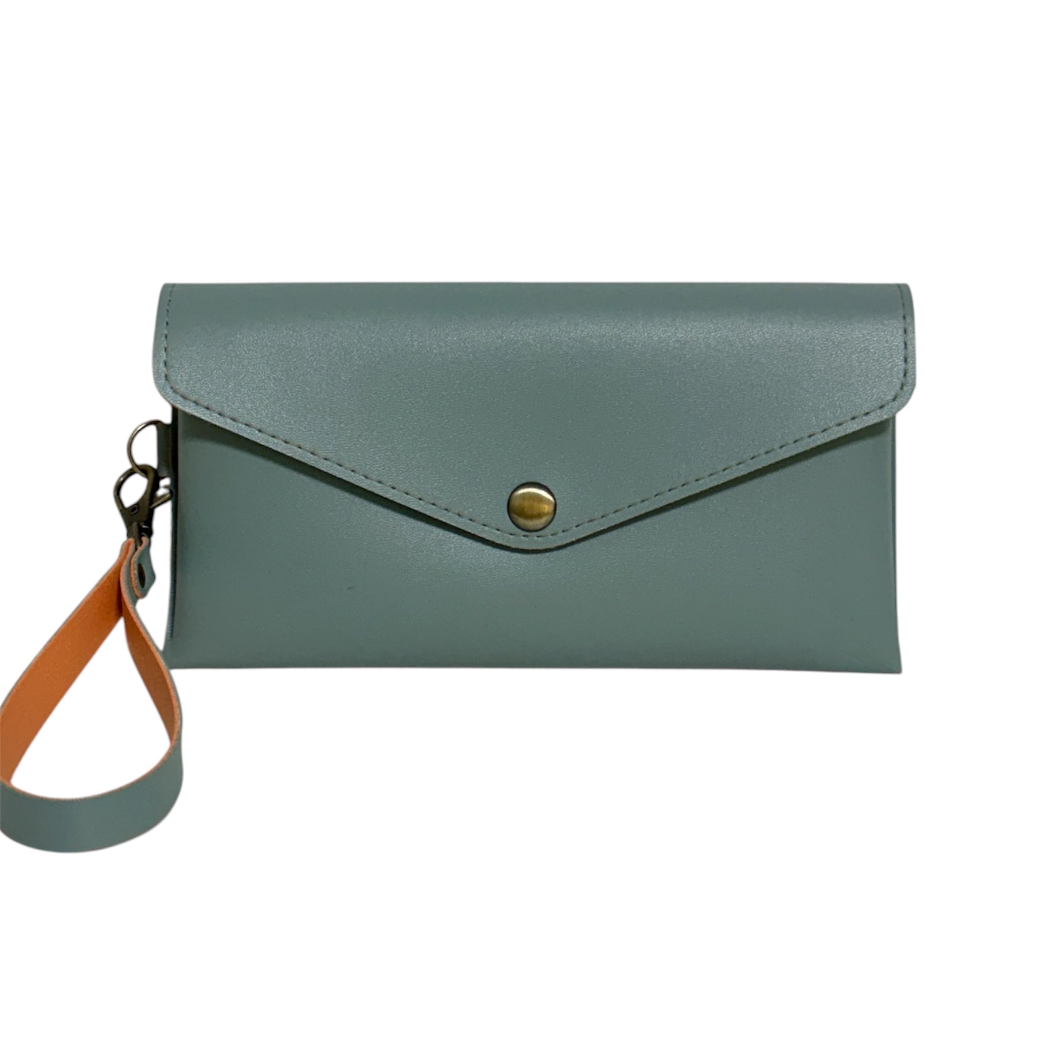 Two-Tone Envelope Wristlet Wallet