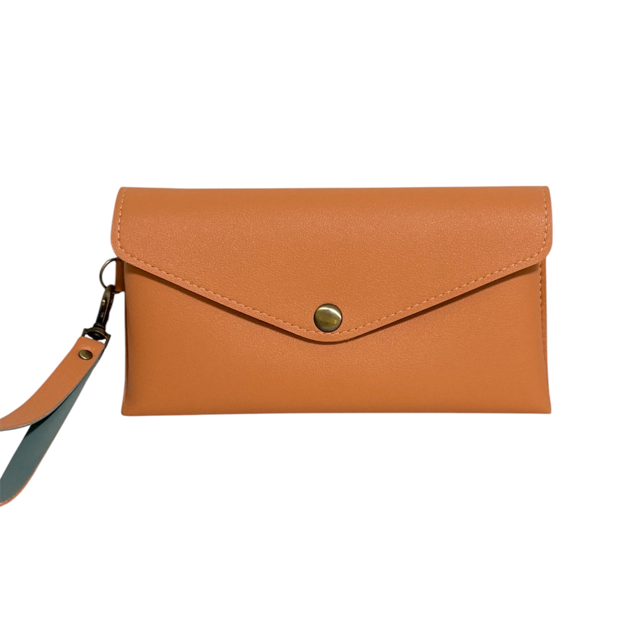 Two-Tone Envelope Wristlet Wallet