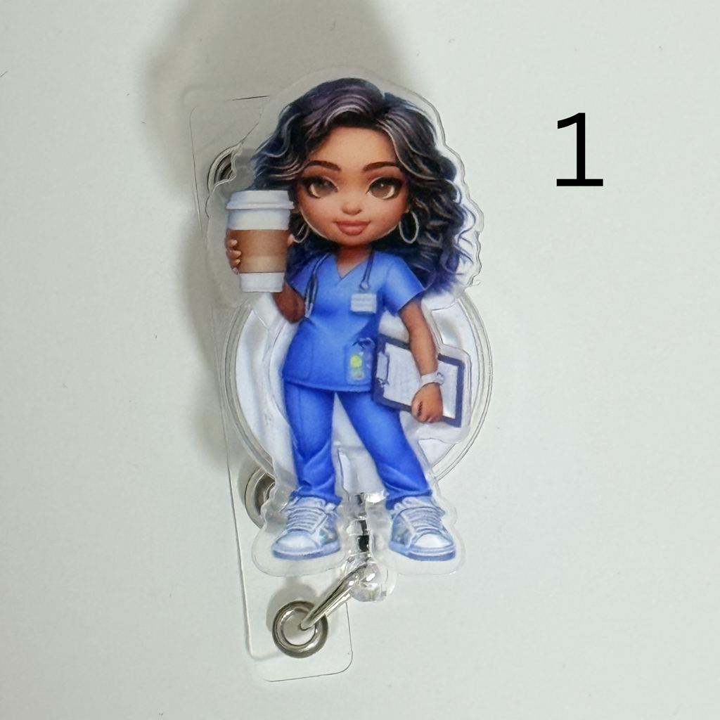 ID Badge Holder with a Retractable Reel (Healthcare Heroes Edition)