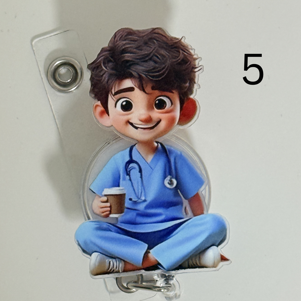 ID Badge Holder with a Retractable Reel (Healthcare Heroes Edition)