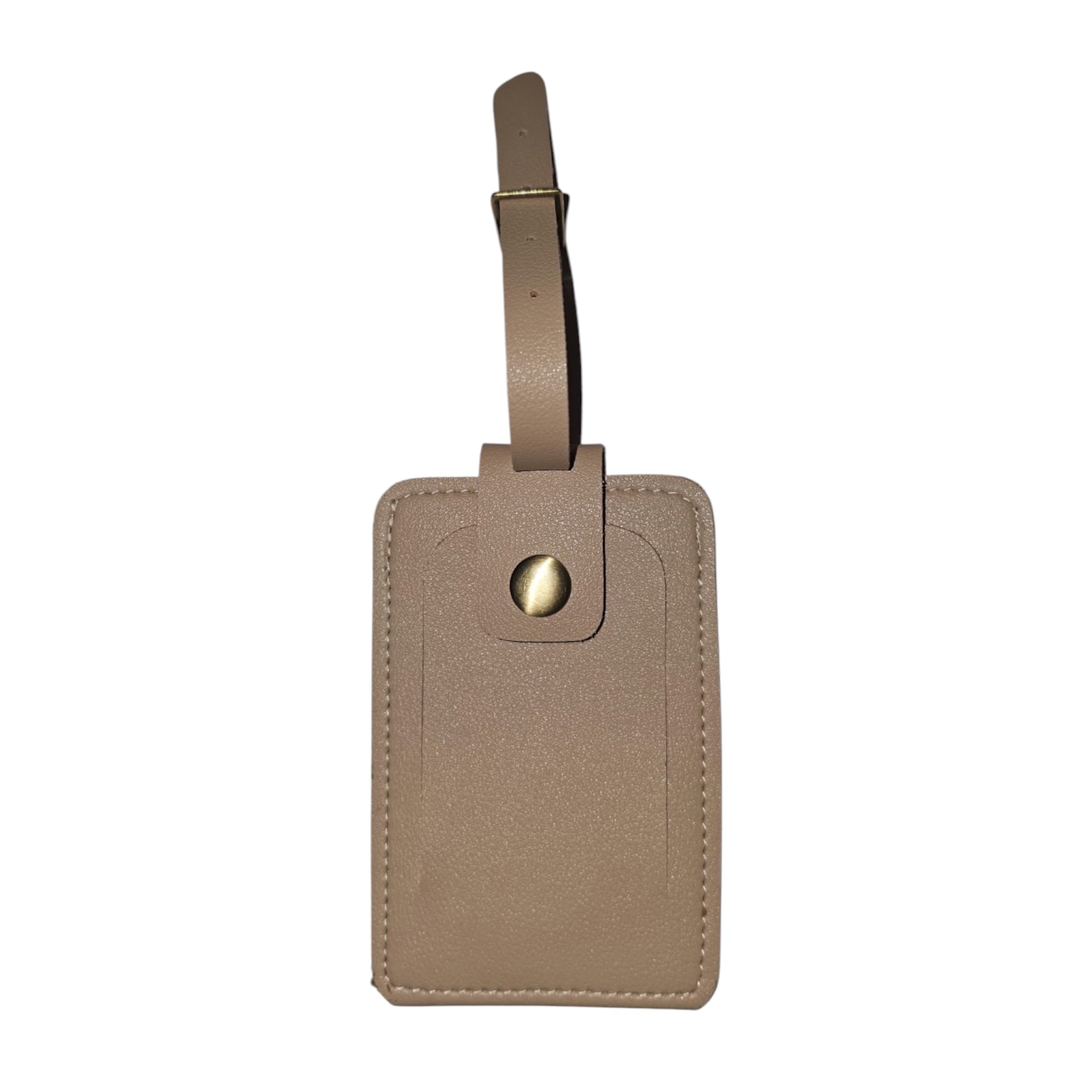 Two-Tone Snap Travel Tag