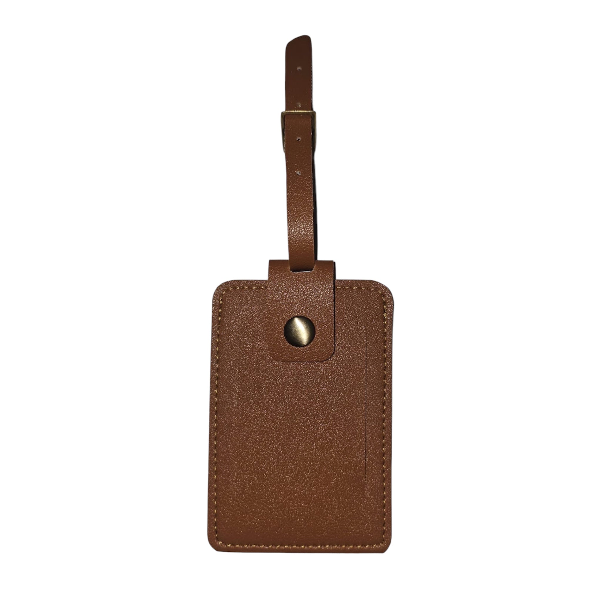 Two-Tone Snap Travel Tag