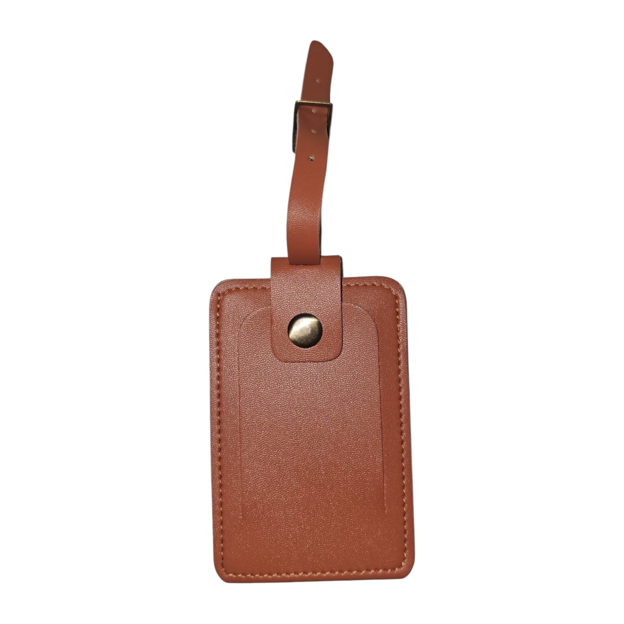 Two-Tone Snap Travel Tag