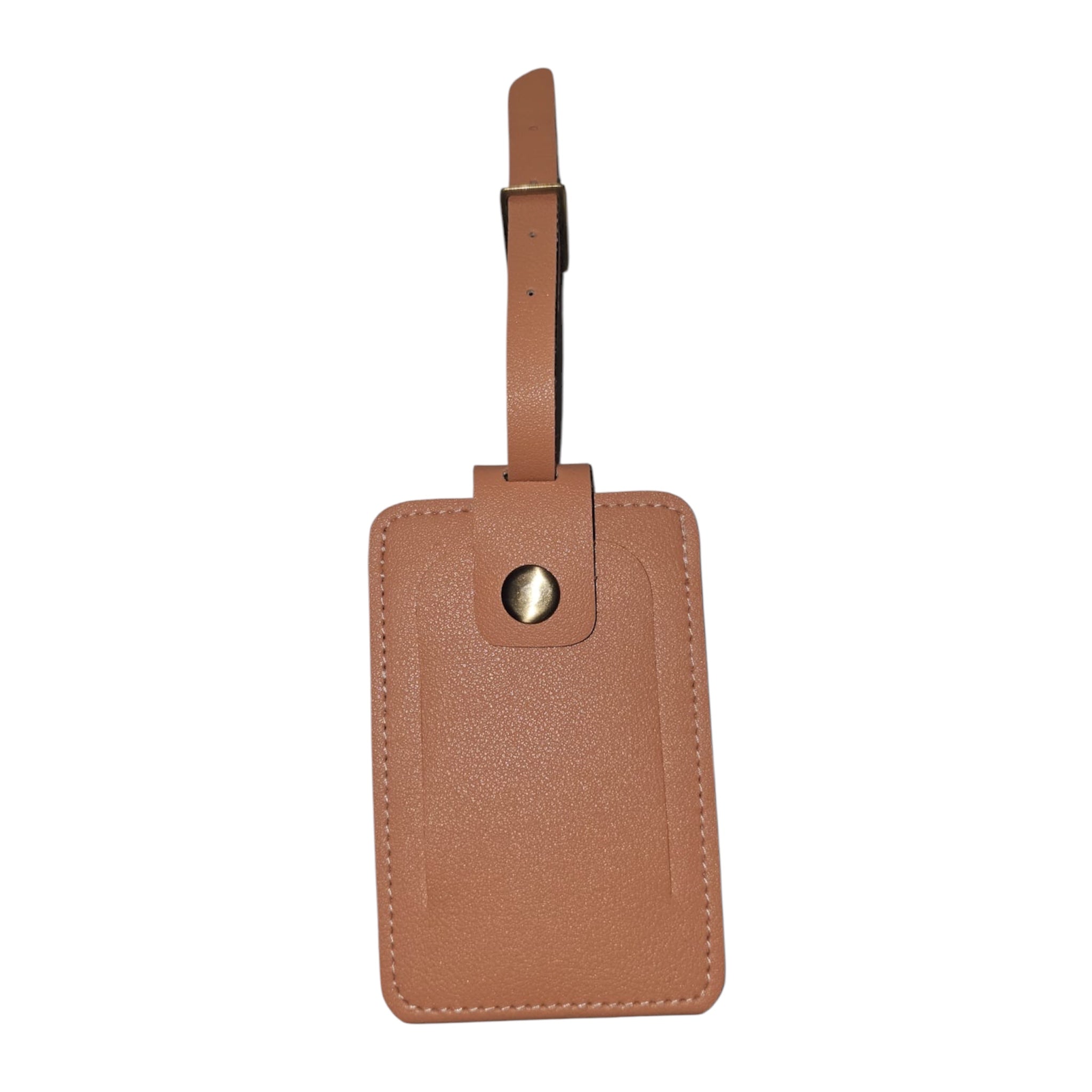 Two-Tone Snap Travel Tag