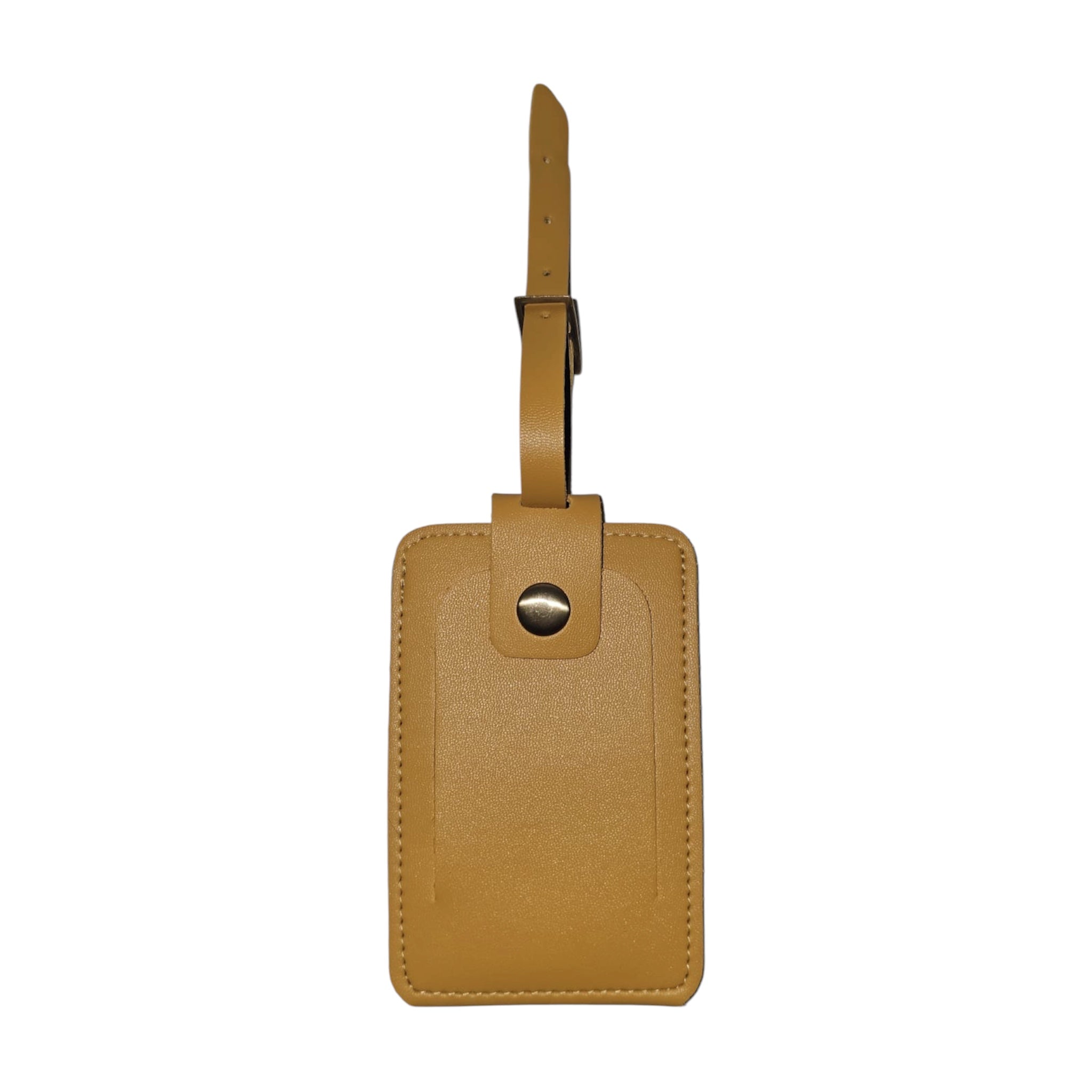 Two-Tone Snap Travel Tag